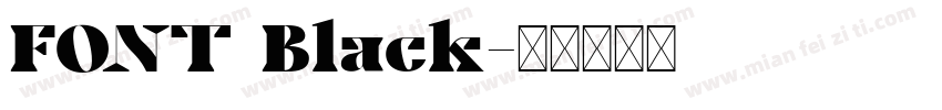 FONT Black字体转换
